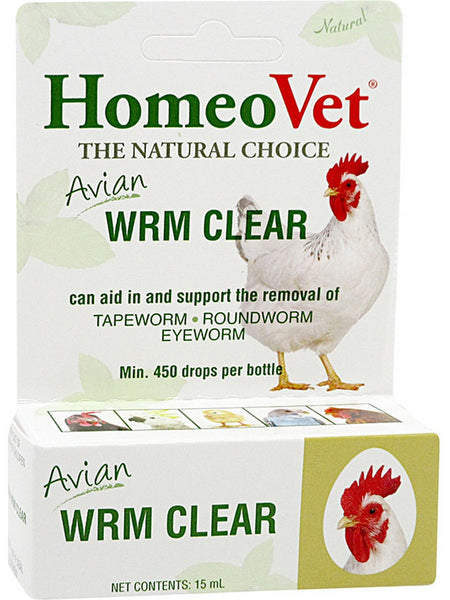 HomeoPet, Avian Wrm Clear, 15 ml