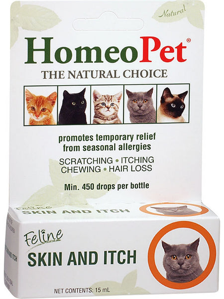 HomeoPet, Feline Skin and Itch, 15 ml