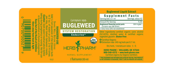 Herb Pharm, Bugleweed, 8 fl oz