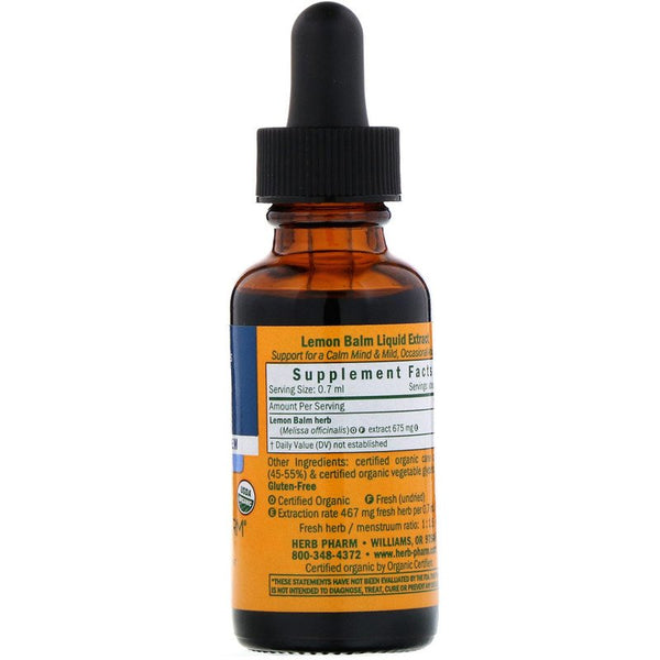 Herb Pharm, Lemon Balm, 1 fl oz