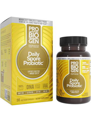 Probiogen, Daily Spore Probiotic, 30 Vegetarian Capsules