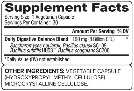 Probiogen, Daily Spore Probiotic, 30 Vegetarian Capsules