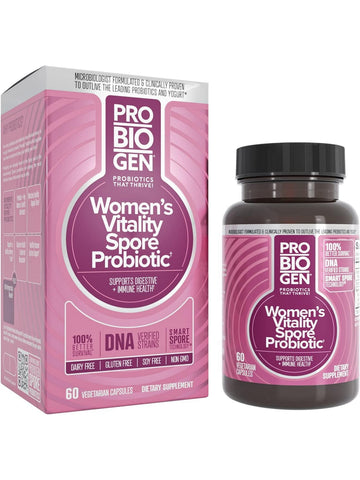 Probiogen, Women’s Vitality Spore Probiotic, 60 Vegetarian Capsules