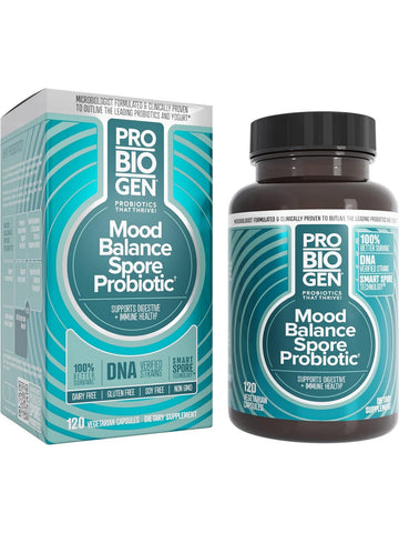 Probiogen, Mood Balance Spore Probiotic, 120 Vegetarian Capsules