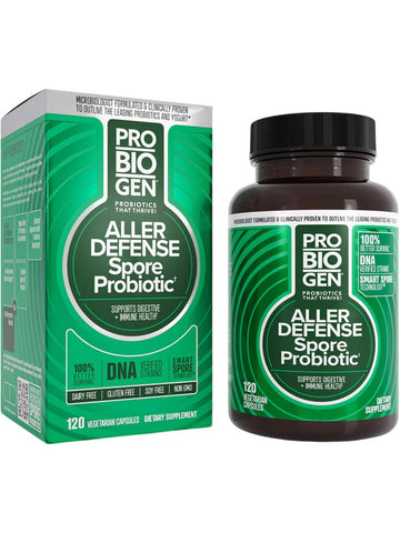 Probiogen, Aller Defense Spore Probiotic, 120 Vegetarian Capsules