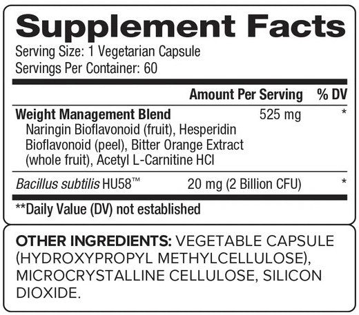 Probiogen, Weight Support Spore Probiotic, 60 Vegetarian Capsules