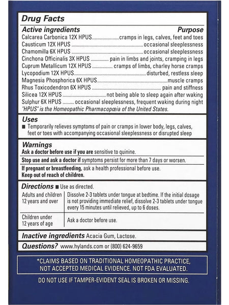 Hyland's, Leg Cramps PM, 50 Quick-Dissolving Tablets