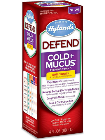 Hyland's, Defend Cold + Mucus, 4 fl oz