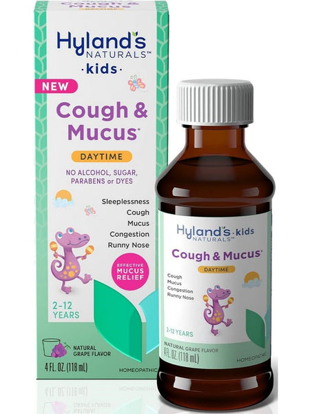 Hyland's, Kids Cough & Mucus Daytime Grape, 4 fl oz