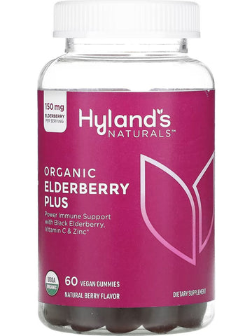 Hyland's, Organic Elderberry Plus Gummies, 60 Vegan Gummies