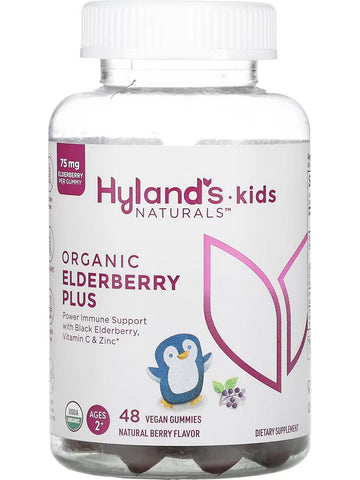 Hyland's, Kids Organic Elderberry Plus Gummies, 48 Vegan Gummies