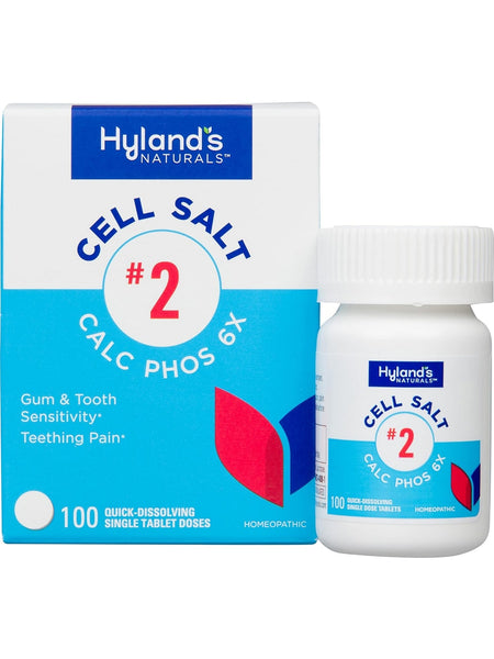 Hyland's, Cell Salt #2 Calc Phos 6x, 100 Quick-Dissolving Single Tablet Doses