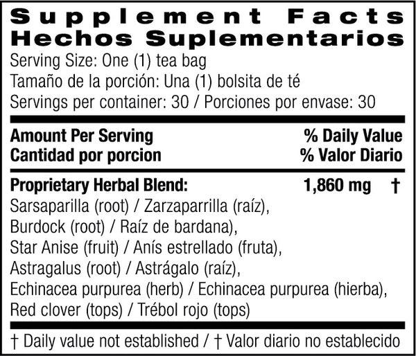 Bio Nutrition, Lymph Support Tea, 30 Tea Bags