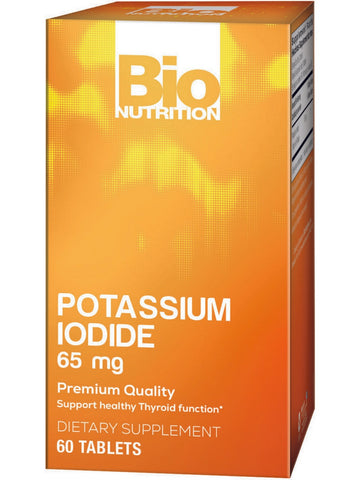 Bio Nutrition, Potassium Iodide 65 mg, 60 Tablets