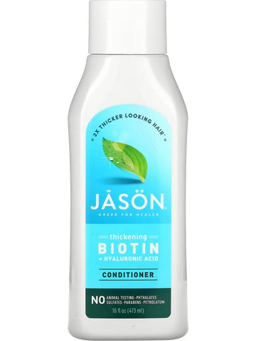 Jason Naturals, Conditioner, Thickening Biotin + Hyaluronic Acid, 16 fl oz