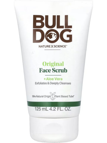 Bulldog Skincare, Original Face Scrub + Aloe Vera, 4.2 fl oz