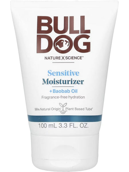 Bulldog Skincare, Sensitive Moisturizer + Baobab Oil, 3.3 fl oz