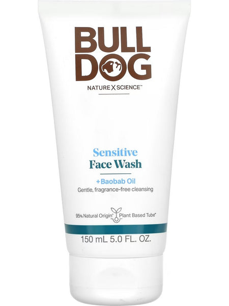 Bulldog Skincare, Sensitive Face Wash + Baobab Oil, 5 fl oz