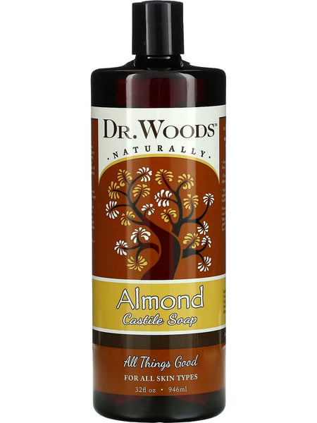 Dr. Woods, Castile Soap Liquid Almond, 32 fl oz