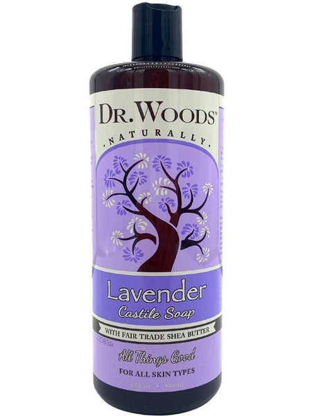 Dr. Woods, Castile Soap Liquid Lavender with Shea Butter, 32 fl oz