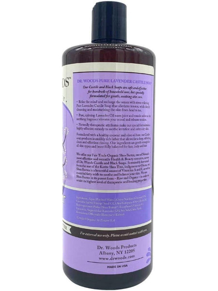 Dr. Woods, Castile Soap Liquid Lavender with Shea Butter, 32 fl oz