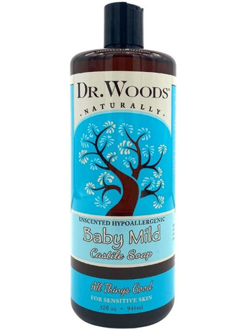 Dr. Woods, Castile Soap Liquid Baby Mild with Shea Butter, 32 fl oz