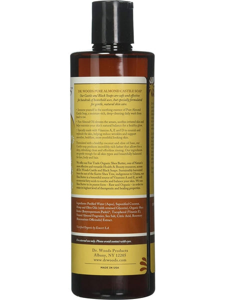 Dr. Woods, Castile Soap Liquid Almond with Shea Butter, 16 fl oz