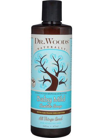 Dr. Woods, Castile Soap Liquid Baby Mild with Shea Butter, 16 fl oz