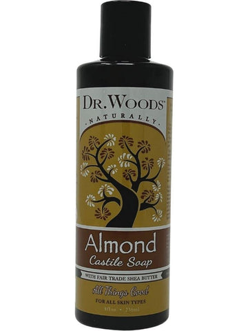 Dr. Woods, Castile Soap Liquid Almond with Shea Butter, 8 fl oz