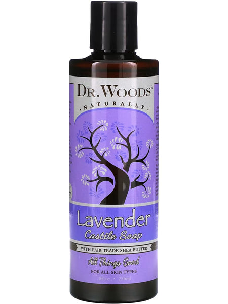 Dr. Woods, Castile Soap Liquid Lavender with Shea Butter, 8 fl oz