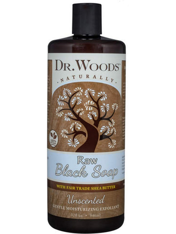 Dr. Woods, Black Soap with Shea Unscented, 32 fl oz