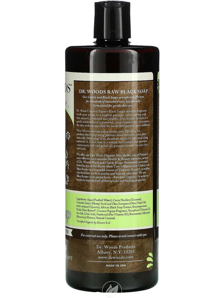 Dr. Woods, Black soap with Coconut Papaya, 32 fl oz