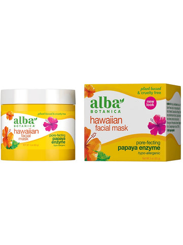 Alba Botanica, Hawaiian Facial Mask, Papaya Enzyme, 3 oz