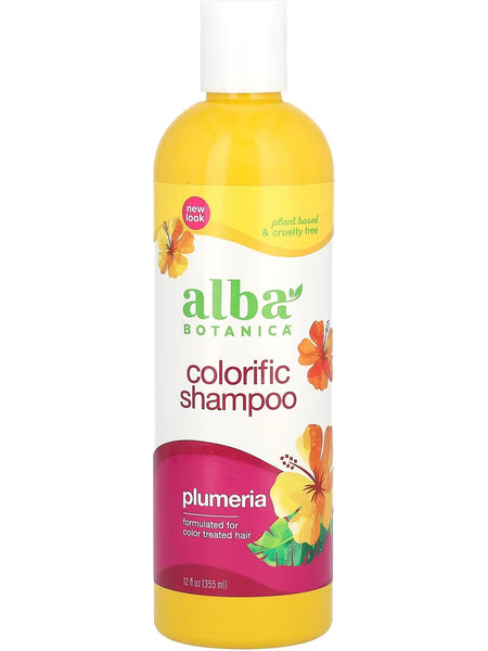 Alba Botanica, Colorific Shampoo, Plumeria, 12 fl oz