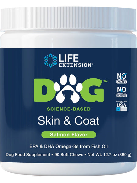 Life Extension, Dog Skin & Coat, 90 Soft Chews