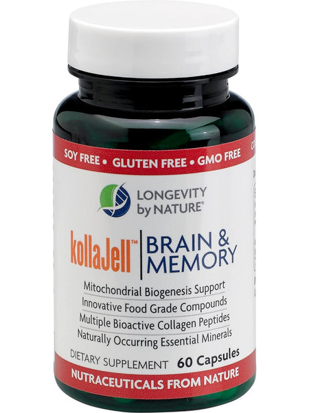 Longevity by Nature, kollaJell Brain and Memory, 60 Capsules