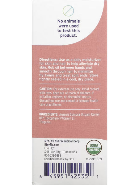 Life-flo, Organic Pure Argan Oil, 4 fl oz