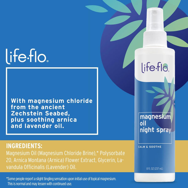 Life-flo, Magnesium Oil Night Spray, 8 fl oz