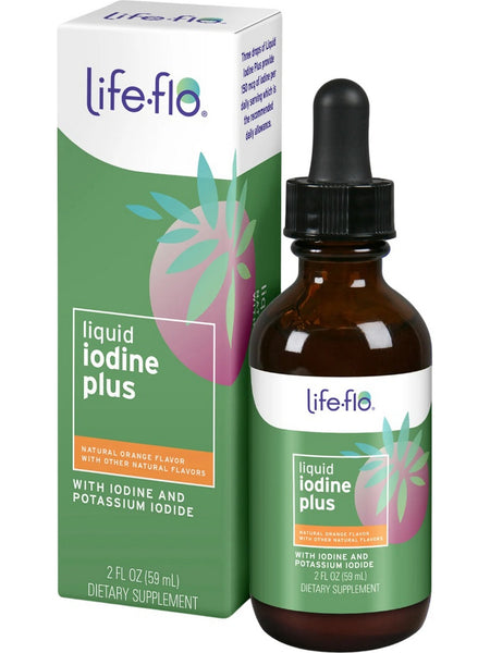 Life-flo, Liquid Iodine Plus, Natural Orange with Other Natural Flavors, 2 fl oz