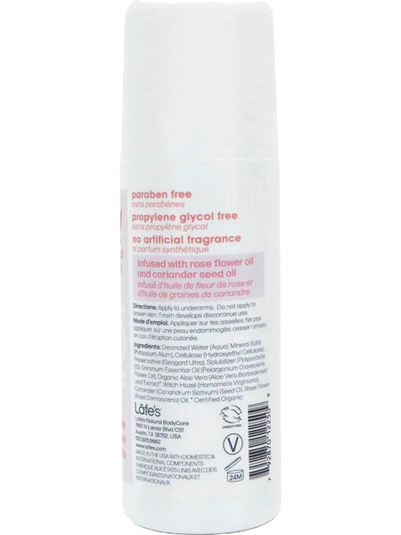 Lafe's Natural BodyCare, Lafe's Roll-On Rose + Coriander, 3 oz