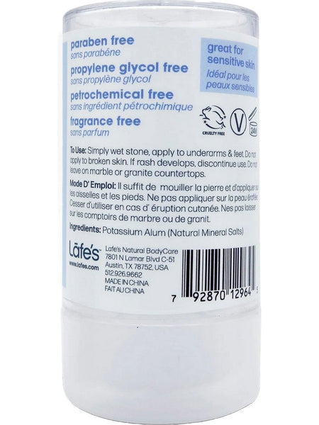 Lafe's Natural BodyCare, Lafe's Mineral Crystal Rock Stick, 4. 25 oz