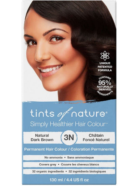 ** 12 PACK ** Tints of Nature, 3N, Natural Dark Brown, Permanent Hair Colour, 4.4 US fl oz