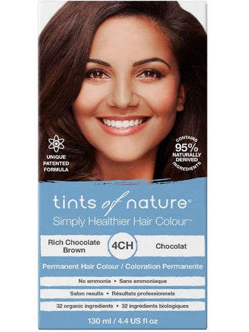 ** 12 PACK ** Tints of Nature, 4CH, Rich Chocolate Brown, Permanent Hair Colour, 4.4 US fl oz