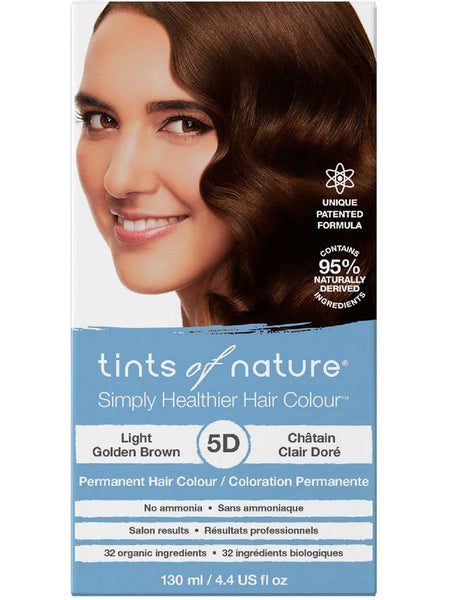 ** 12 PACK ** Tints of Nature, 5D, Light Golden Brown, Permanent Hair Colour, 4.4 US fl oz