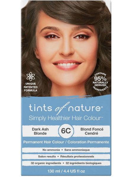 ** 12 PACK ** Tints of Nature, 6C, Dark Ash Blonde, Permanent Hair Colour, 4.4 US fl oz