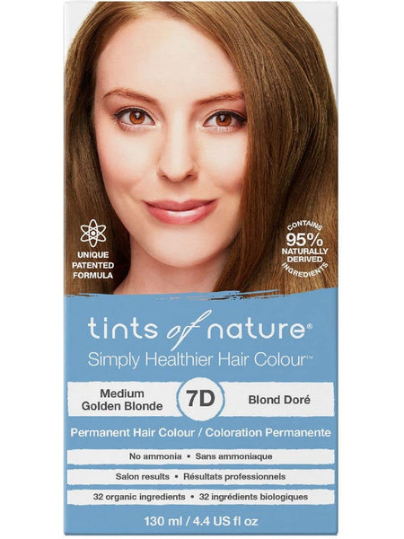 ** 12 PACK ** Tints of Nature, 7D, Medium Golden Blonde, Permanent Hair Colour, 4.4 US fl oz