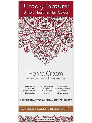 ** 12 PACK ** Tints of Nature, Henna Cream, High Performance Semi-Permanent Hair Colour, Golden Blonde, 2.46 fl oz