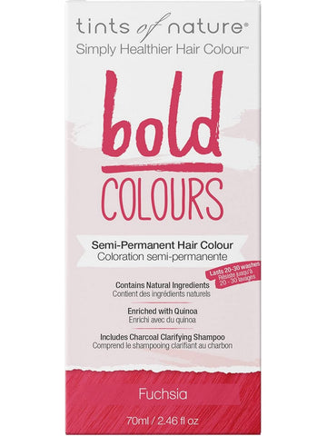 ** 12 PACK ** Tints of Nature, Bold Colours, Semi-Permanent Hair Colour, Fuchsia, 2.46 fl oz