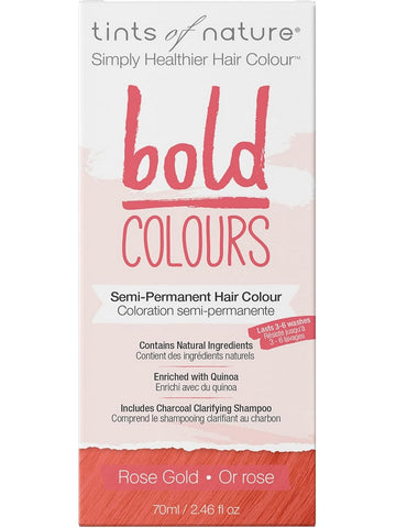 ** 12 PACK ** Tints of Nature, Bold Colours, Semi-Permanent Hair Colour, Rose Gold, 2.46 fl oz