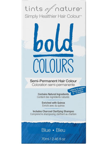 ** 12 PACK ** Tints of Nature, Bold Colours, Semi-Permanent Hair Colour, Blue, 2.46 fl oz